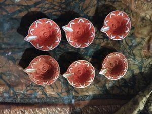 Handcrafted Clay Diya Set 10