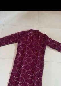 Stylish Sequence Work Kurta For Men