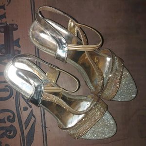Sparkly Gold Heels