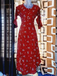 New Kurti Maroon Color Xl Size Pack Of 1