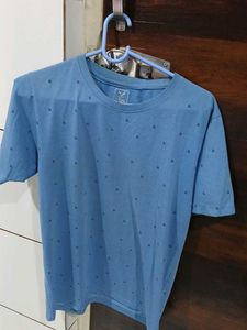 Blue Patterned T-Shirt