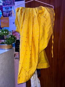 Yellow Banarsi Suit (with dupatta And Shalwar)