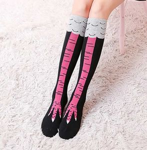 Funky Chicken Leg Socks Knee High