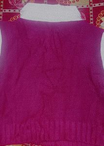 Stylish Purple &amp; White Knit