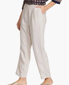 Marks &amp; Spencer Linen Tapered Trousers