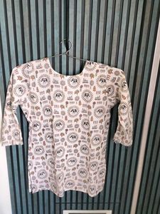 Elephant Print Kurti Top