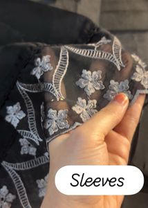 Black heavy embroidered Suit Set