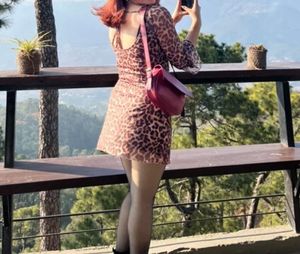 Savana Leopard Print Mini Dress