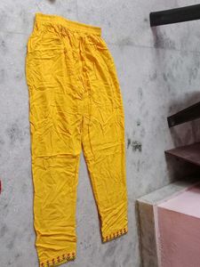 Yellow Embroidered Kurti Dress