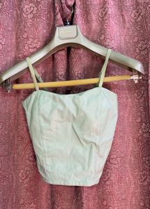 Chic Light Green Corset Top