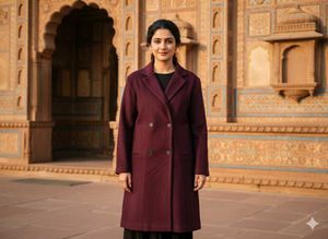 Burgundy Trench Coat