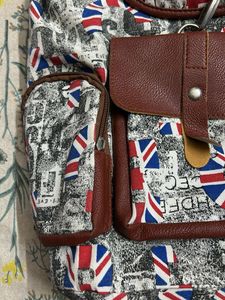 Union Jack Print Backpack