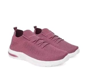 Pink Knit Sneakers