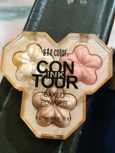 s. f. r color baked powder highlighter palate