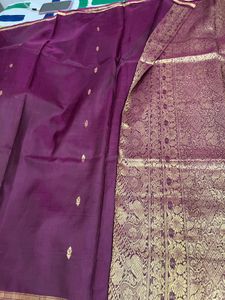 Purple Pure Silk Kanchivaram Saree