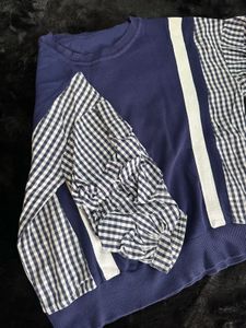 Unique Patchwork Sleeve Top