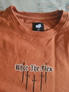 Orange Graphic Tee - &#34;Meet The Flex&#34;