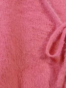 Cute Fuzzy Tie-Front Cardigan