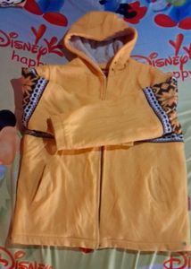 Cozy Yellow Hooded Jacket