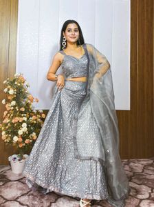 🆕️🆕️Kasturi crep silk lehnga with sequins work