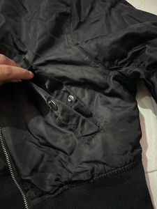 imported Black Bomber Jacket