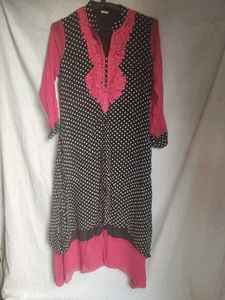 Polka Dot Kurta Dress