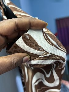 Trendy Brown Patterned Top