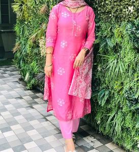Pink Silk Suit