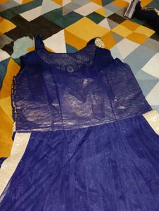 Elegant Blue Anarkali Kurta