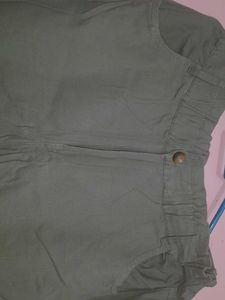 Olive Green Casual Pants