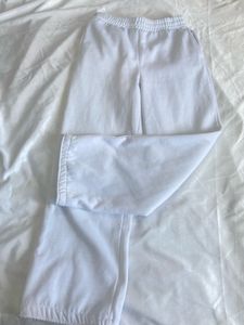 🤍White Cotton Track Pant🤍