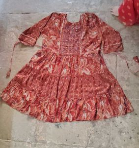 Floral Tiered Kurti