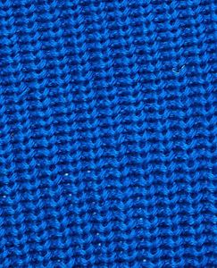 Blue Knit Cropped Tank Top