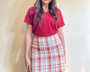 Mini Checkered Skirt