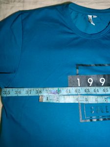 Teal Blue T Shirt For Men