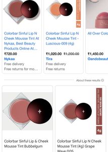 Colorbar Sinful Lip N Cheek Mousse