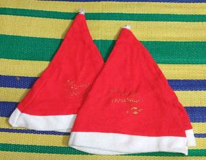 Pair of Classic Merry Christmas Santa Hats