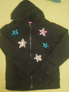 Cute Black Star Hoodie for kids unisex