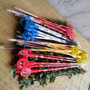 Colorful Smiley pens with toy