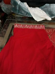 Red Embroidered Salwar Kameez