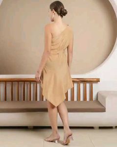 Elegant One-Shoulder Mini Dress