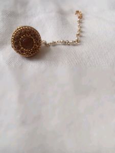 Combo Of  Rajasthani Style Borla/maangtika &amp;1ring