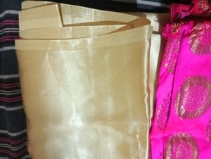 Satin Saree With Blouse Piece