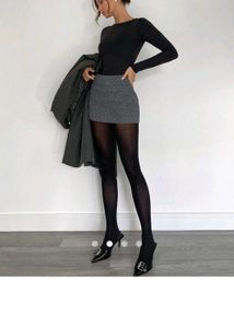 Urbanic Dark Grey Mini Skirt With Attached Shorts
