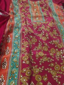 Beautiful Muslin Handwork Dress