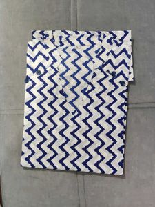 Blue Striped Shirt Kurti
