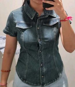 Denim Short Sleeve Shirt