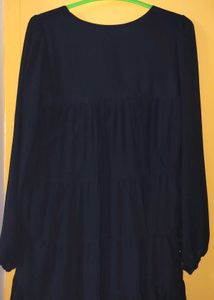 Flowy Navy Blue Mini Dress