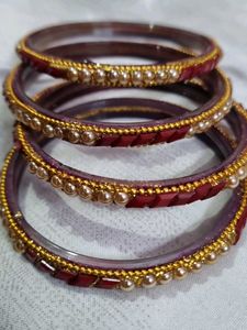 Pearl Beaded Bangles