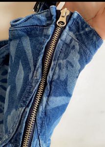 Corset Style Denim Top
